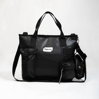 TÚI ĐEO CHÉO HIGHCLUB SYSTEMIC BAG da simili ĐEN/đỏ