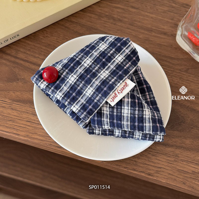 Kẹp tóc nữ Eleanor Accessories càng cua hình tam giác chấm bi phụ kiện tóc kẹp tóc nơ tiểu thư 11514