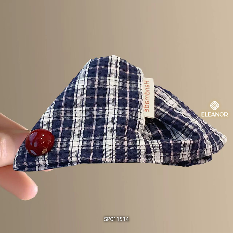 Kẹp tóc nữ Eleanor Accessories càng cua hình tam giác chấm bi phụ kiện tóc kẹp tóc nơ tiểu thư 11514