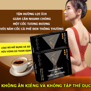 COD【Cà phê giảm cân】Cà phê đen không đường giúp kiểm soát cân nặng và lượng đường trong máu, không cần tập thể dục.