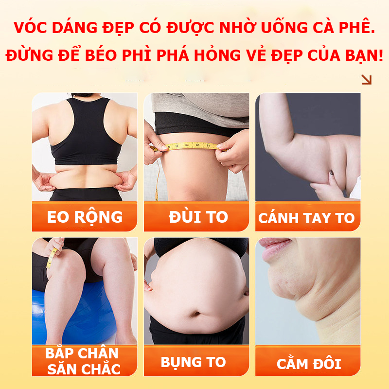 COD【Cà phê giảm cân】Cà phê đen không đường giúp kiểm soát cân nặng và lượng đường trong máu, không cần tập thể dục.