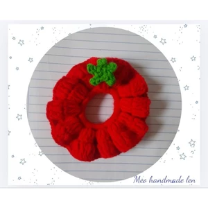Srunchies len, cột tóc len - handmade len - crochet