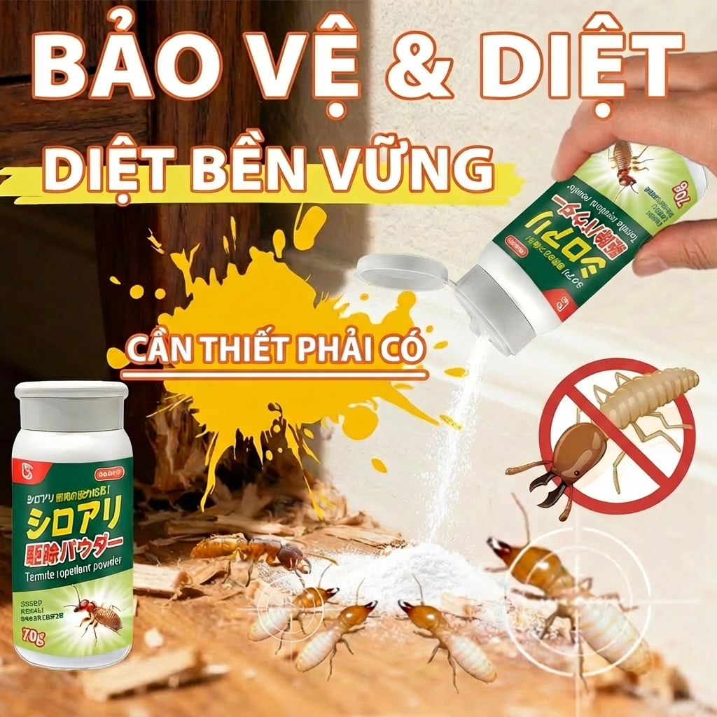 🐜 Chỉ cần sử dụng một lần, bảo vệ khỏi mối suốt 10 năm 🐜Thuốc diệt mối diệt mối bột diệt kiến diệt mối tiêu diệt tổ mối