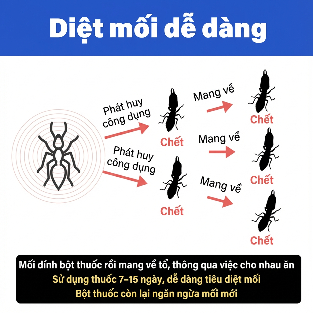 🐜 Chỉ cần sử dụng một lần, bảo vệ khỏi mối suốt 10 năm 🐜Thuốc diệt mối diệt mối bột diệt kiến diệt mối tiêu diệt tổ mối
