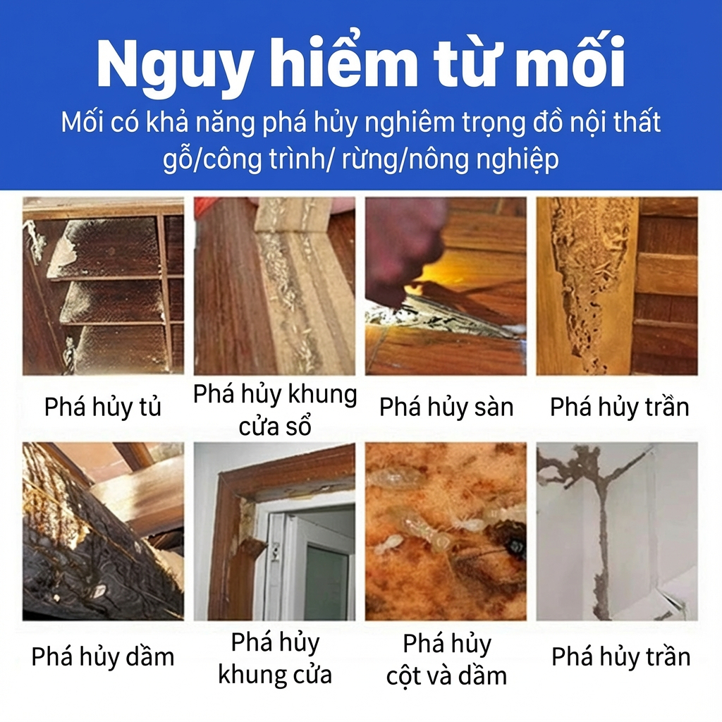 🐜 Chỉ cần sử dụng một lần, bảo vệ khỏi mối suốt 10 năm 🐜Thuốc diệt mối diệt mối bột diệt kiến diệt mối tiêu diệt tổ mối