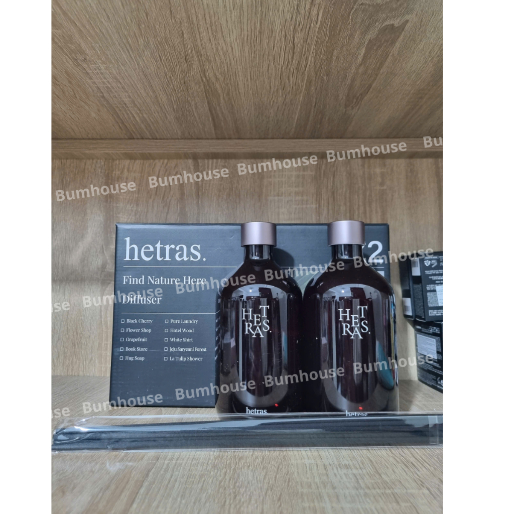 Tinh Dầu Thơm Phòng Hetras Premium Diffuser 500ml (Có Kem Que cắm tinh dầu)