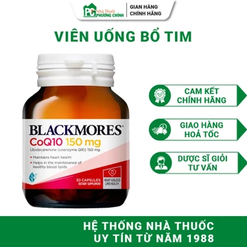 Viên Uống Bổ Tim Blackmores CoQ10 150mg - Hỗ Trợ Duy Trì Sức Khỏe Tim Mạch 30 Viên/Lọ