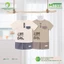 AMI0401 - Bộ Cộc Thời Trang Bé Trai Hoạ Tiết Máy Xúc Đáng Yêu Vải Model Thấm Hút Tốt