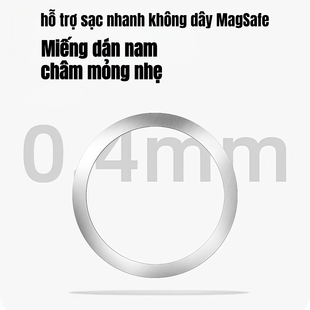 Vòng tấm kim loại đa năng cho Bộ sạc từ tính không dây Magsafe 0,4mm Miếng dán tấm sắt siêu mỏng