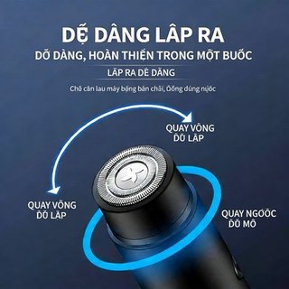 Máy cạo râu điện sạc USB thời trang, cạo mạnh mẽ, tiện lợi và nhỏ gọn, sử dụng cho mọi lúc, mọi nơi