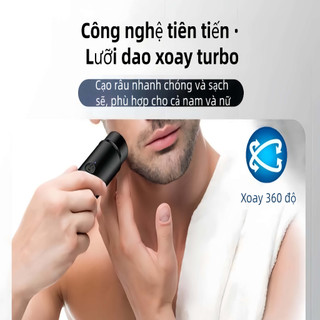 Máy cạo râu điện sạc USB thời trang, cạo mạnh mẽ, tiện lợi và nhỏ gọn, sử dụng cho mọi lúc, mọi nơi
