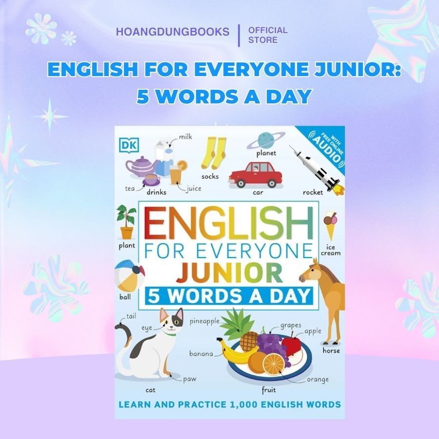 English For Everyone Junior: 5 Words A Day | Học & Luyện 1,000 Từ Vựng ...