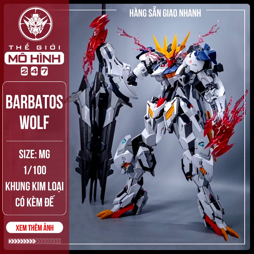 (SẴN HÀNG) Mô hình lắp ráp Barbatos Lupus Rex Wolf Technology - Kèm Đế ...