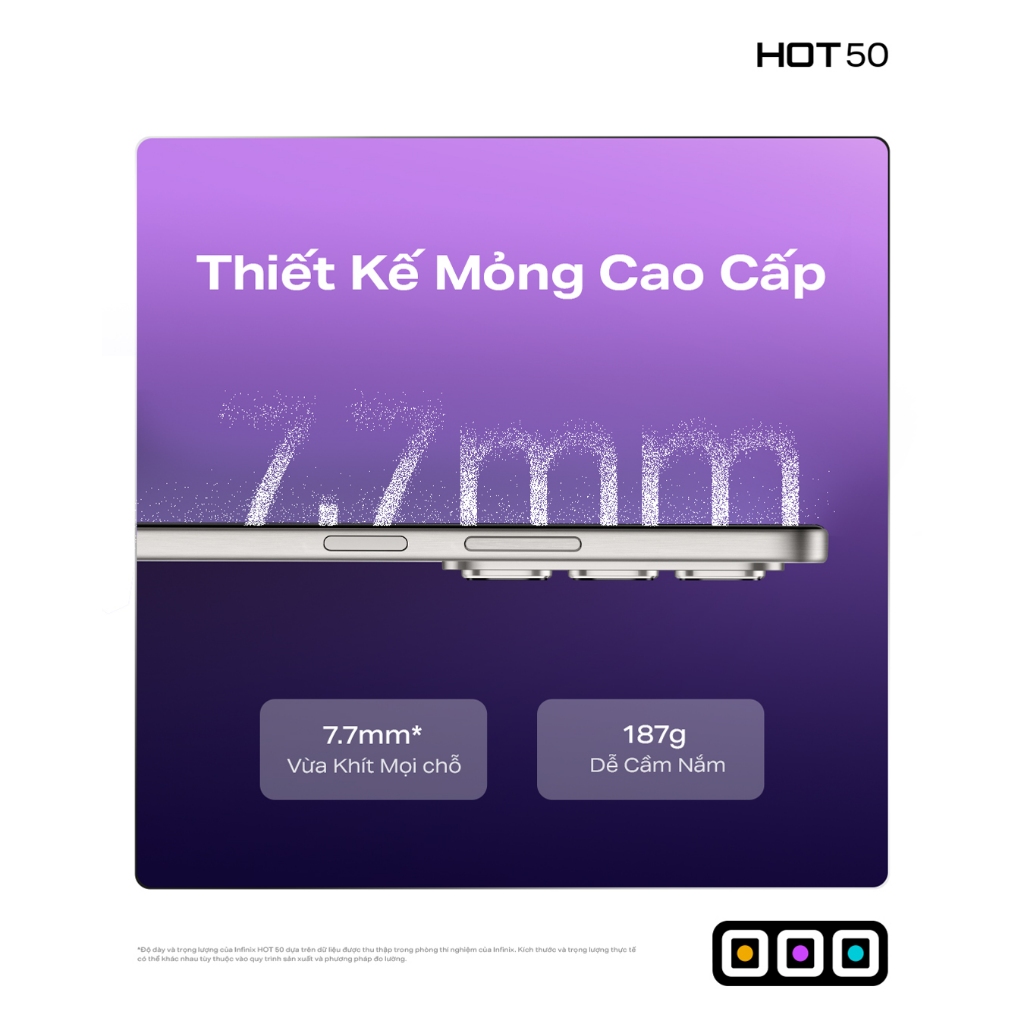 [Độc Quyền KOL] Điện thoại Infinix HOT 50i (4GB/128GB) - Màn hình 6.7" 120Hz | Camera 48MP | Helio G81 | 5000mAh sạc 18W