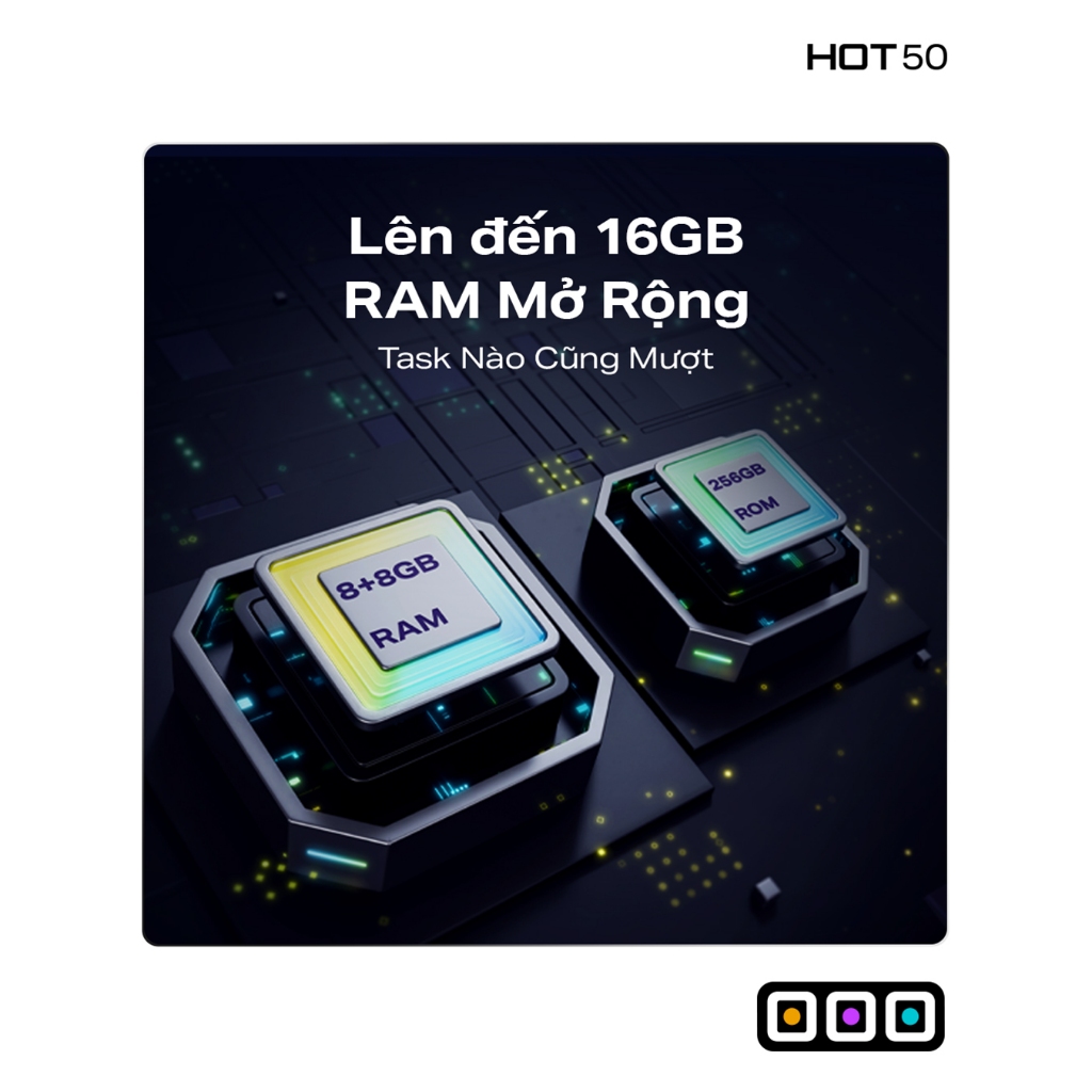 [Độc Quyền KOL] Điện thoại Infinix HOT 50i (4GB/128GB) - Màn hình 6.7" 120Hz | Camera 48MP | Helio G81 | 5000mAh sạc 18W