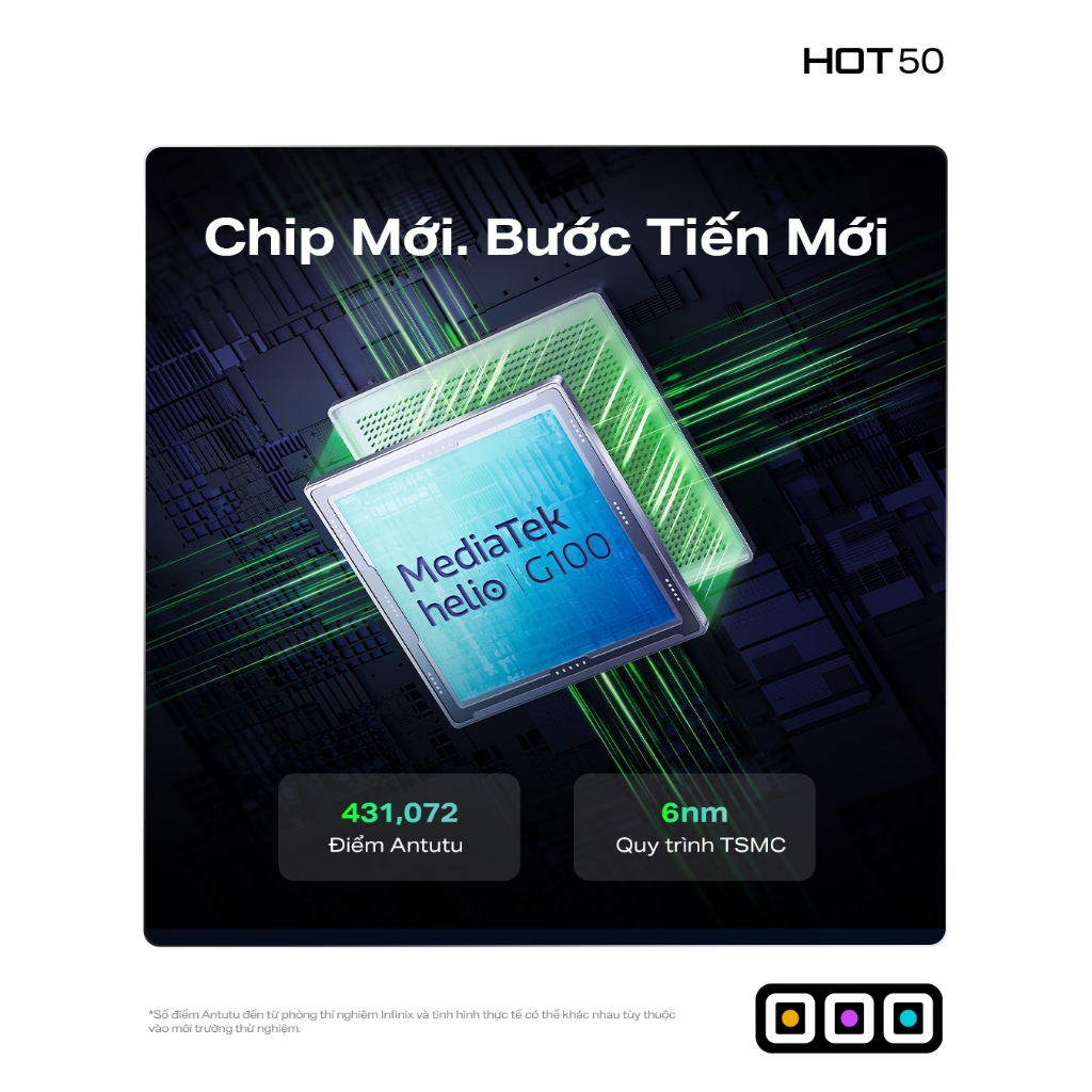 [Độc Quyền KOL] Điện thoại Infinix HOT 50i (4GB/128GB) - Màn hình 6.7" 120Hz | Camera 48MP | Helio G81 | 5000mAh sạc 18W