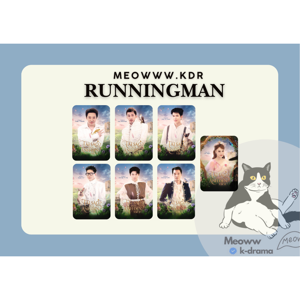 set card bo góc Running Man mùa 3 -Gia tộc R
