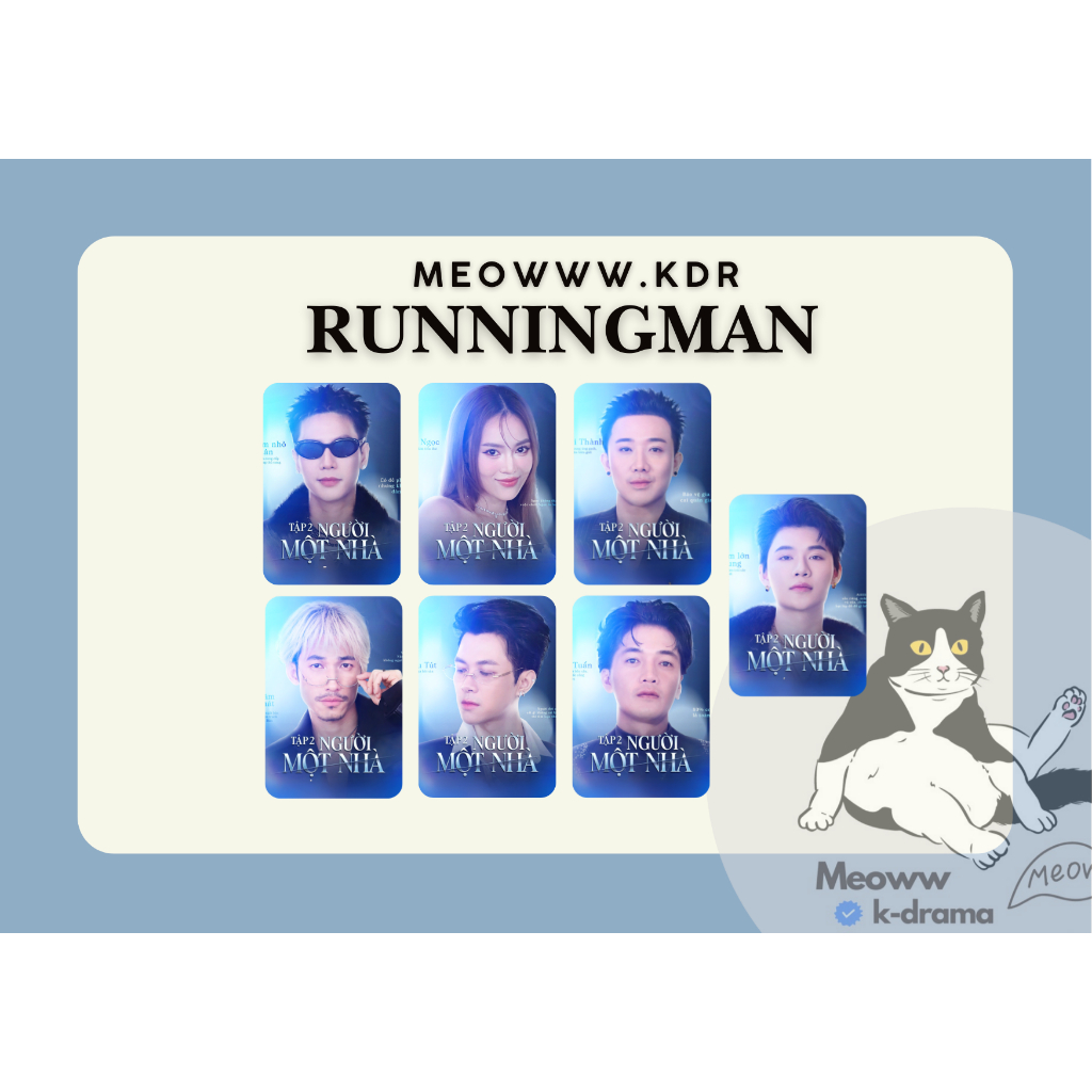 set card bo góc Running Man mùa 3 -Gia tộc R