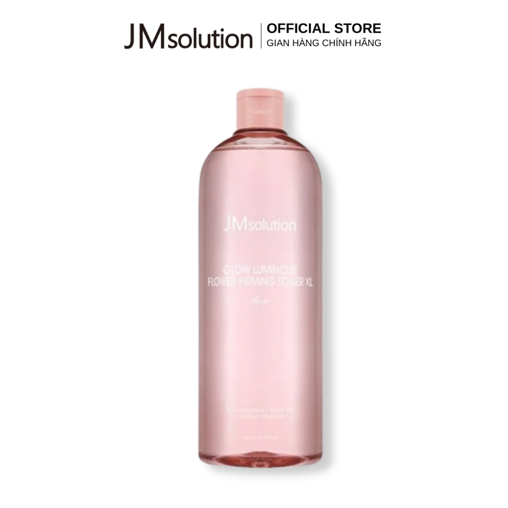 JMsolution Nước Cân Bằng Hoa Hồng Dưỡng Ẩm Làm Sáng Da Glow Luminous Flower Firming Toner XL Rose 600ml