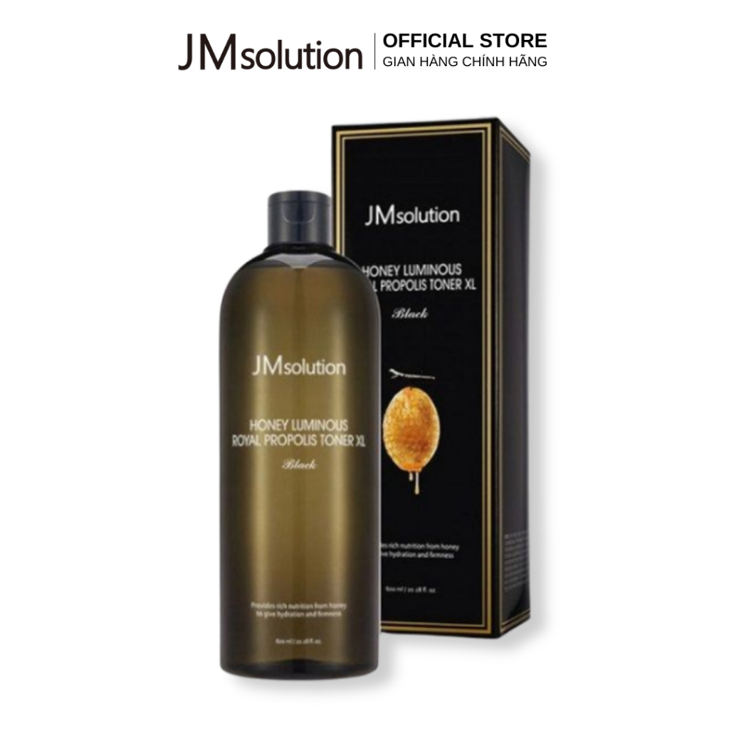 JMsolution Nước Cân Bằng Chiết Xuất Mật Ong Honey Luminous Royal Propolis Toner Xl Black 600ml