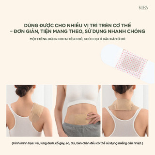 Miếng dán bụng thảo dược chiết xuất từ ngải cứu giúp giữ ấm vùng bụng, hỗ trợ detox và bài hàn