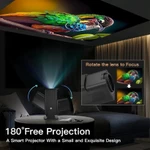 Máy chiếu Mini Thông Minh HY320MINI 4K Độ phân giải 1280P thực tế - Thiết kế di động - Giải pháp đa năng cho gia đình — ảnh 6
