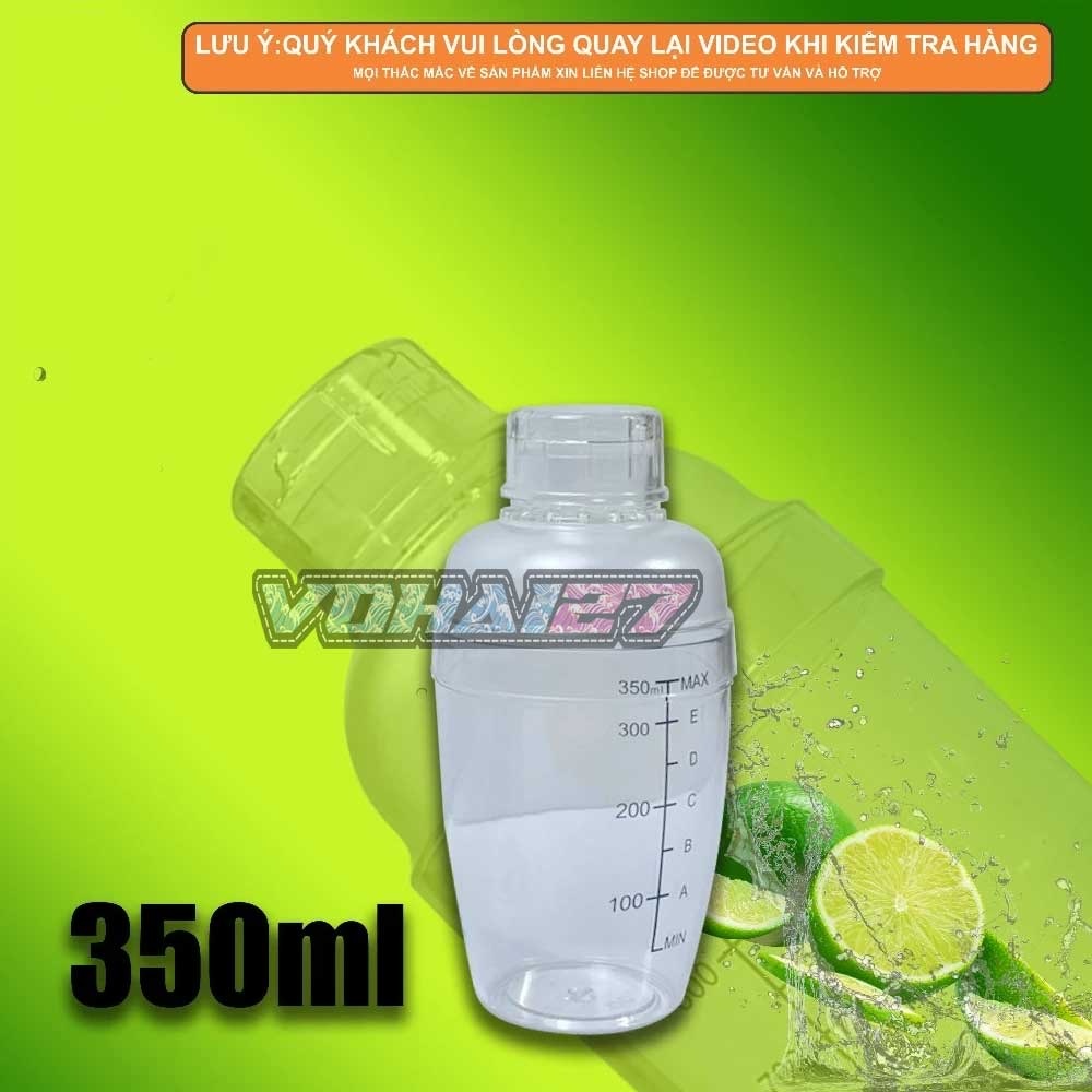 Shaker/ Bình lắc nhựa 350ml/530ml/700ml/1000ml