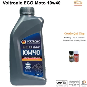 Dầu Nhớt Xe Máy Voltronic ECO Moto -Tặng Kèm 1 Súc Động Cơ,1 Phụ Gia Nhớt Mới Xado Very Turbo