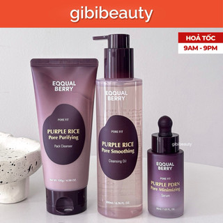 Dầu tẩy trang/Sữa rửa mặt/Serum EQQUALBERRY Purple Rice
