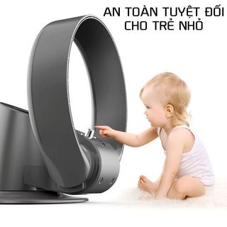 (Xả Kho) Quạt Không Cánh An Toàn KJapan CR-305 Công Nghệ Nhật Bản Dùng Treo Tường, Để Bàn Tiện Lợi