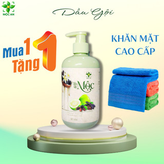 [ MUA 1 TẶNG 1 ] Dầu Gội MỘC Chiết Xuất Dầu Bưởi, Bồ Kết, Hương Nhu, Dâu Tằm Hỗ Trợ Mọc Tóc Giảm Rụng Tóc, Suôn Mượt