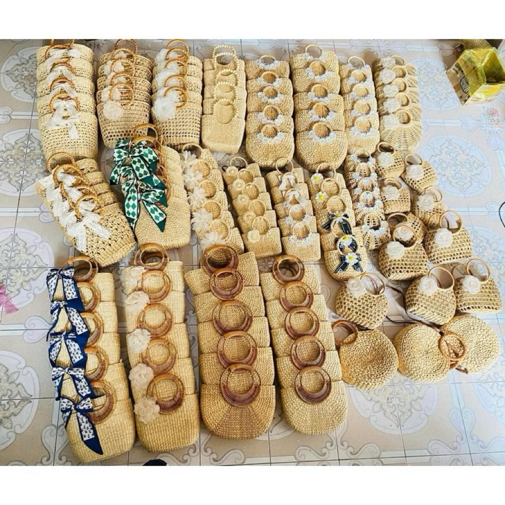 Túi lục bình  Vintage mini size 20cm ⚡️giá Cực Sốc ⚡️ hàng sẵn tận xưởng