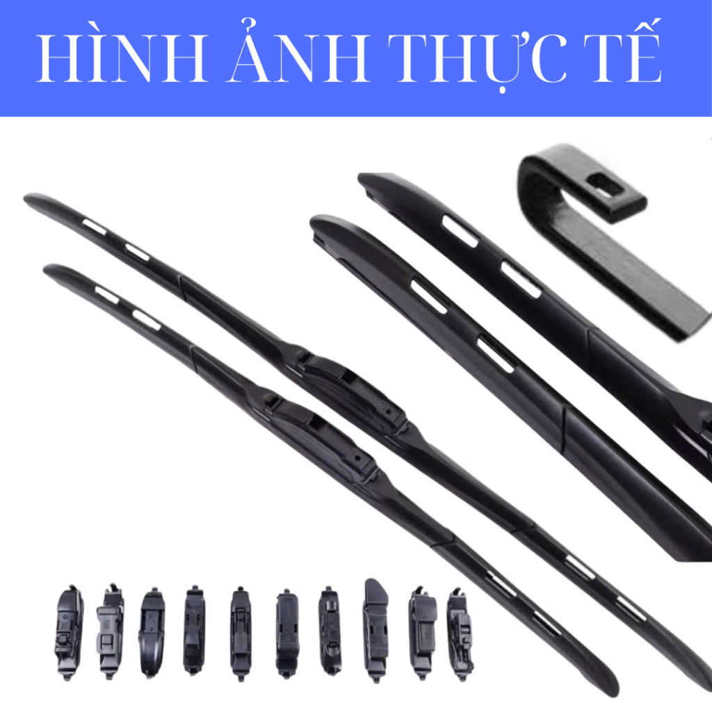 Gạt Mưa Ô Tô Các Dòng Xe HYUNDAI : ACCENT, SANTAFE, PORTER,TUCSON Lưỡi Silicon NANO Gạt Sạch Êm.3K