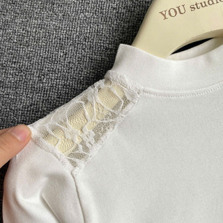 Áo Dài Tay Thu Đông Phối Ren Cầu Vai Thanh Lịch Nhẹ Nhàng
