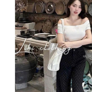 Áo trễ vai  Dáng Ôm Bozip New Trend 2024