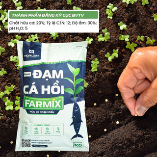 Phân Bón Hữu Cơ Đạm Cá Hồi Farmix 1KG – Dinh Dưỡng Tự Nhiên Cho Cây Khỏe Mạnh