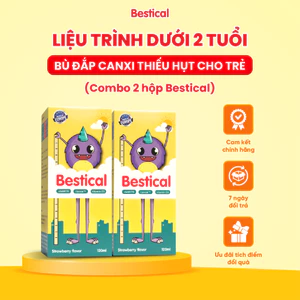 Combo 2 Canxi Bestical - Hỗ trợ phát triển chiều cao cho trẻ [Liệu trình 2 tháng cho bé dưới 2 tuổi]