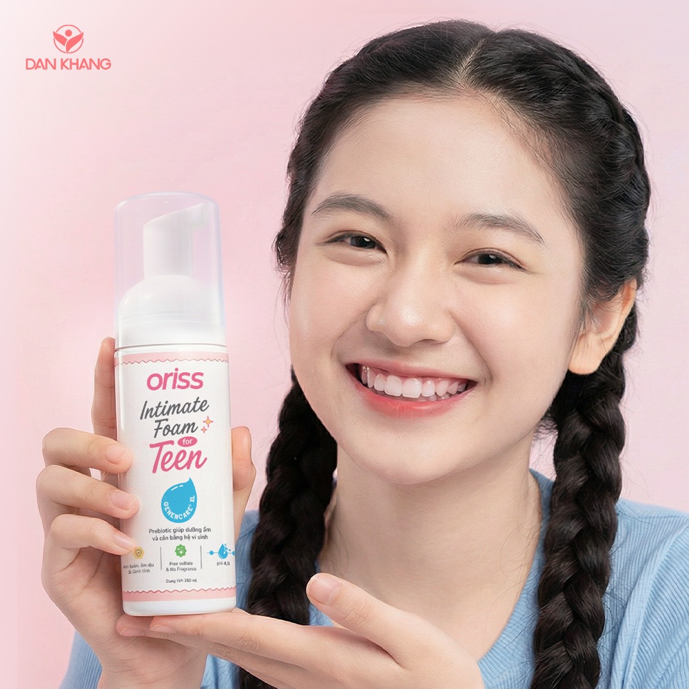 Dung dịch vệ sinh phụ nữ Oriss Teen cho tuổi DẬY THÌ hỗ trợ làm sạch dịu an toàn