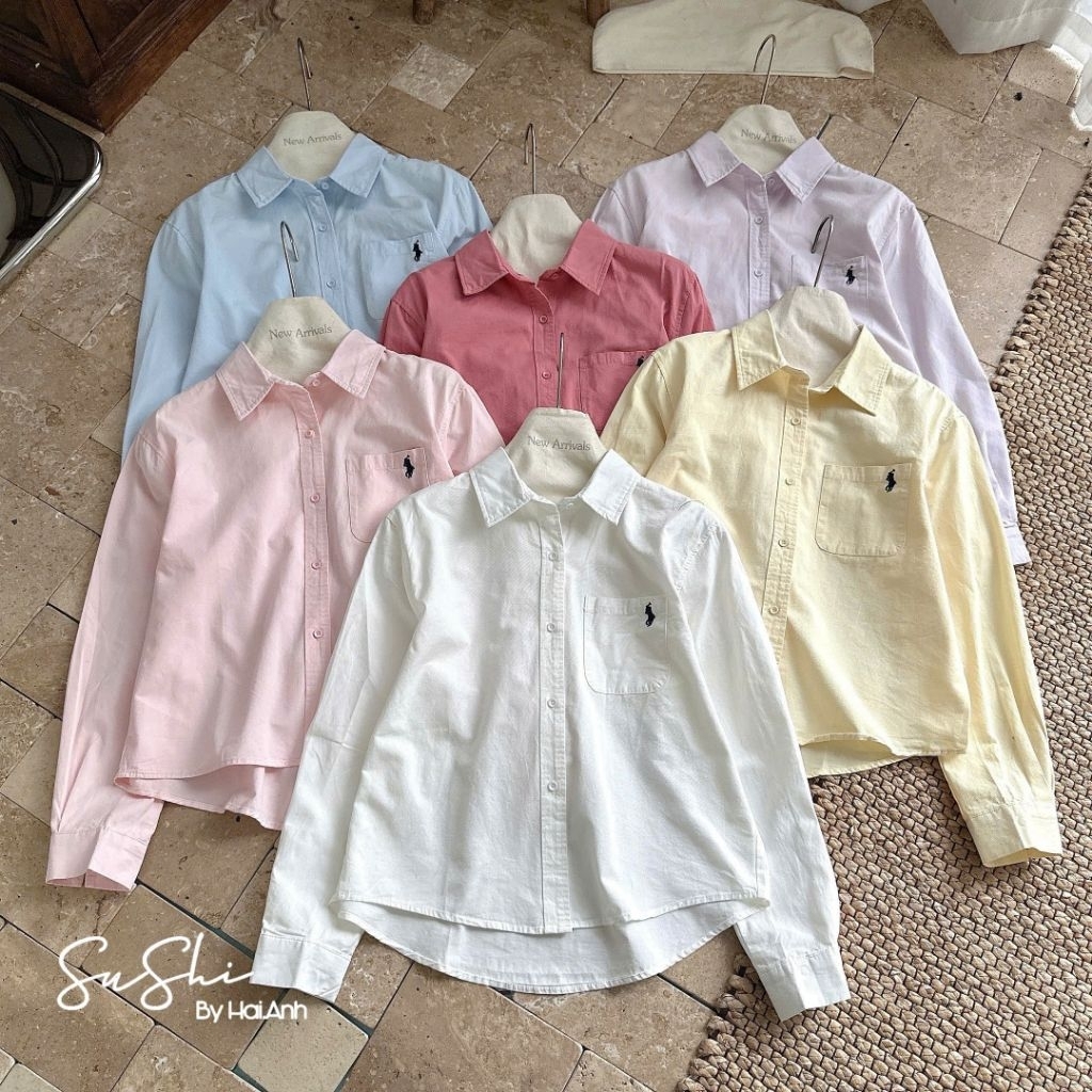 [𝑯𝒂 𝑨𝒏𝒉] Áo Sơ Mi Túi Ngực Tang Ngựa QCL1