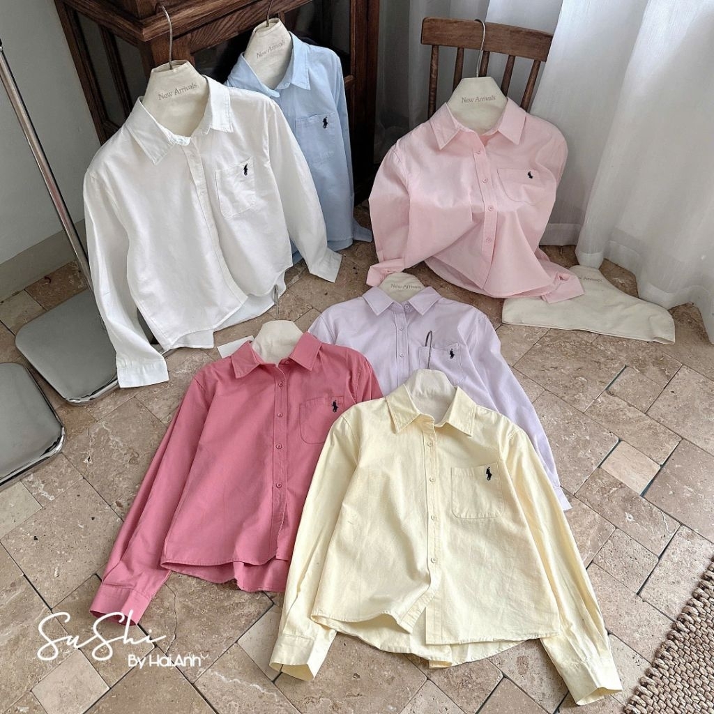[𝑯𝒂 𝑨𝒏𝒉] Áo Sơ Mi Túi Ngực Tang Ngựa QCL1
