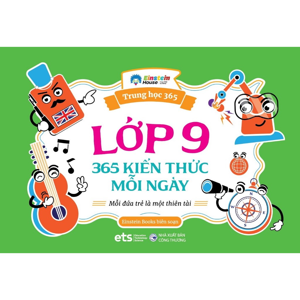 Flashcard - Trung Học 365 – Lớp 9: 365 Kiến Thức Mỗi Ngày, Cẩm Nang Tư Duy & Khám Phá (ETS)