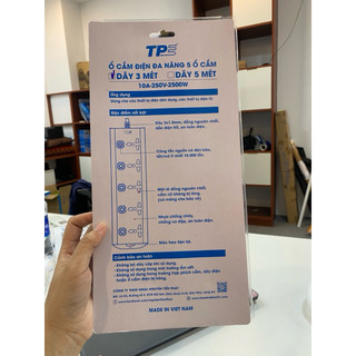 Ổ cắm điện 5 lổ cắm 3 chấu TPE - Chính Hãng - 3m / 5m - ODN5 siêu an toàn-thietbidienelec68