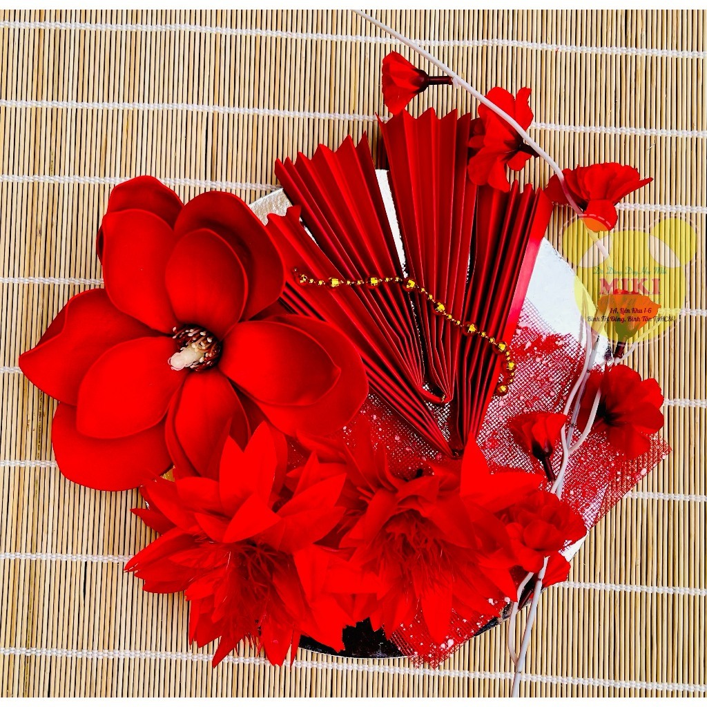 SET PHỤ KIỆN TRANG TRÍ THÁP NƯỚC TẾT  mẫu 9