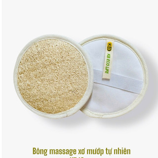 Bông Massage Xơ Mướp Tự Nhiên KB Ecolife Mềm Mại Êm Ái Không Gây Trầy Xước Hư Tổn An Toàn Cho Da