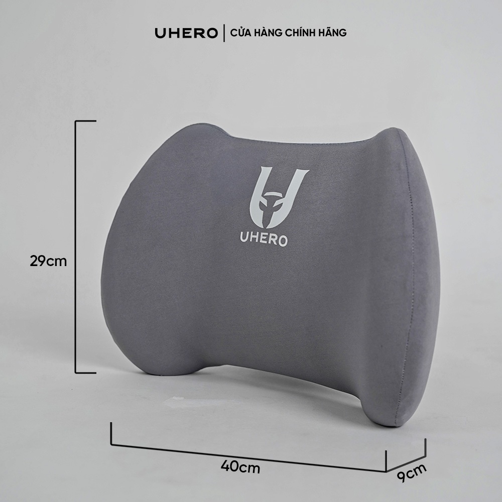 Đệm Tựa Lưng Ô Tô UHERO Lumbar Pro Cao Su Non Thiết Kế Công Thái Học Giảm Đau Mỏi Lưng Hiệu Quả Bảo Hành 12 Tháng DTL