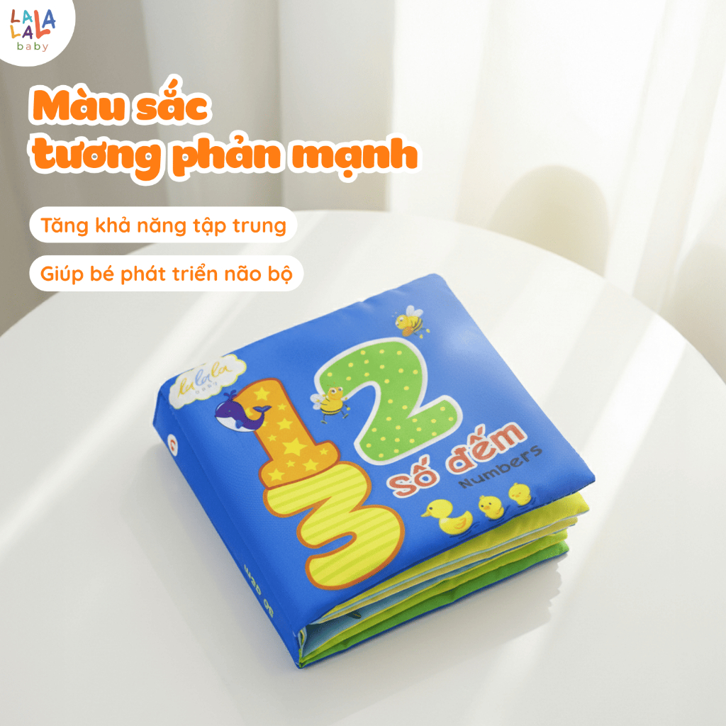 Sách vải cho bé sơ sinh My Very First Book Lalala Baby đồ chơi vải đa tương tác đồ chơi vải cho bé