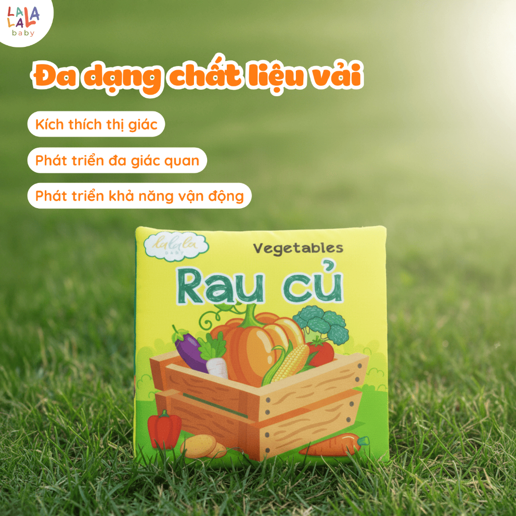 Sách vải cho bé sơ sinh My Very First Book Lalala Baby đồ chơi vải đa tương tác đồ chơi vải cho bé