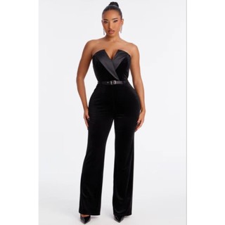 Jumpsuits nhung ôm vnxk dư Haute Monde