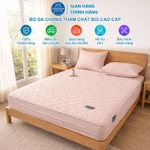 Bộ Ga Chống Thấm Cotton Đũi Bo Chun Bọc Nệm Cao Cấp Chính Hãng TOPAZ Nhập Khẩu Kèm 2 Vỏ gối Mang Lại Cảm Giác Dễ Chịu — ảnh 1