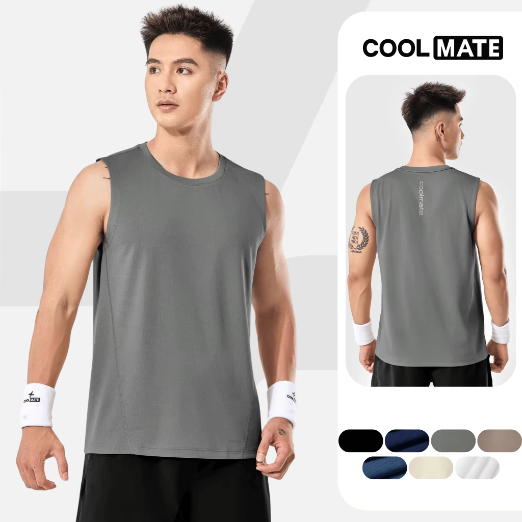 Áo ba lỗ nam mặt trước